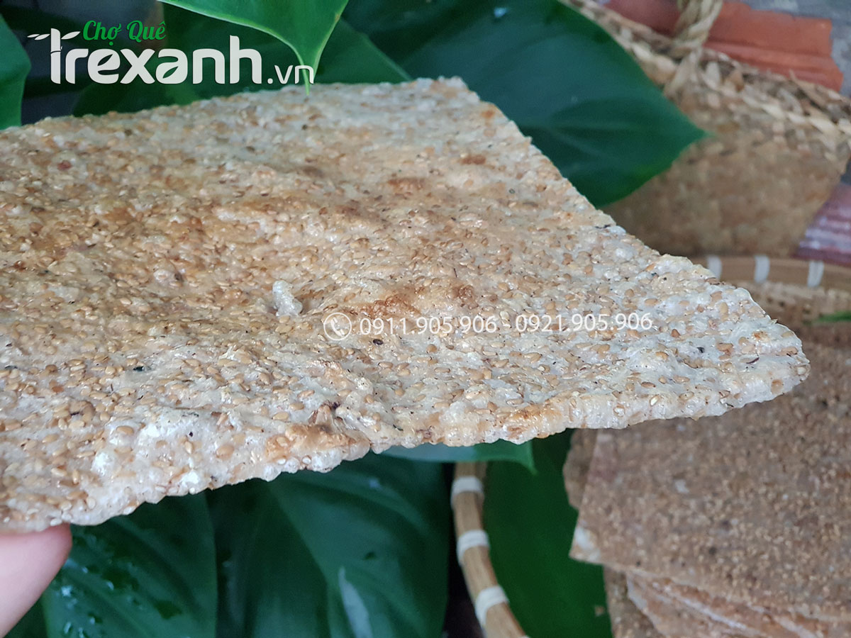 Bánh tráng nước dừa (Mè Trắng) - Khổ 20cm 04